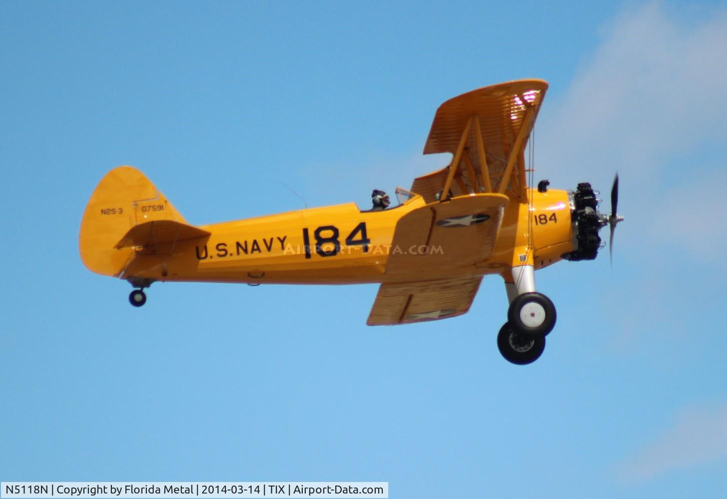N5118N, 1943 Boeing A75L3 C/N 75-7195, Stearman N2S