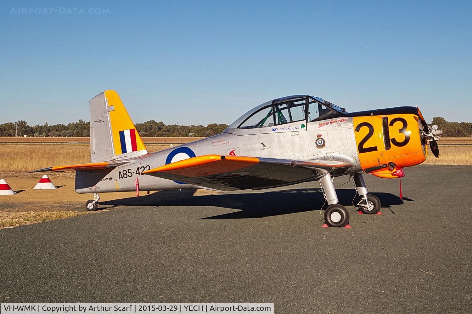 VH-WMK, 1956 Commonwealth CA-25 Winjeel C/N CA25-23, VH-WMK at the AAAA fly in Echuca 2015