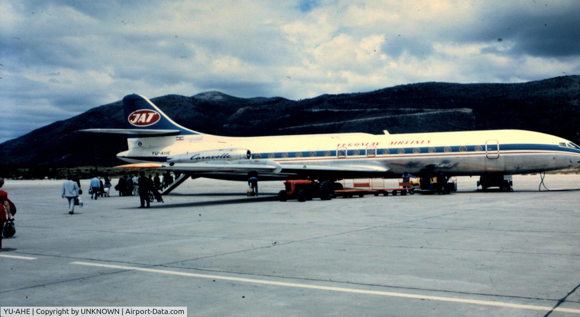YU-AHE, 1965 Sud Aviation SE-210 Caravelle VI-N C/N 194, found slide from auction dated JUNE 1971. Flight was from Dubrovnik to Athens.
