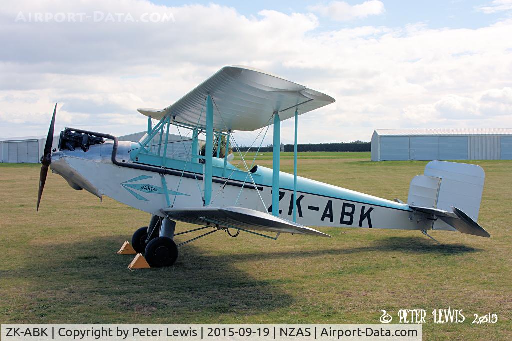 ZK-ABK, 1929 Simmonds Spartan Three Seater C/N 46, P H Scotter, Kaiapoi