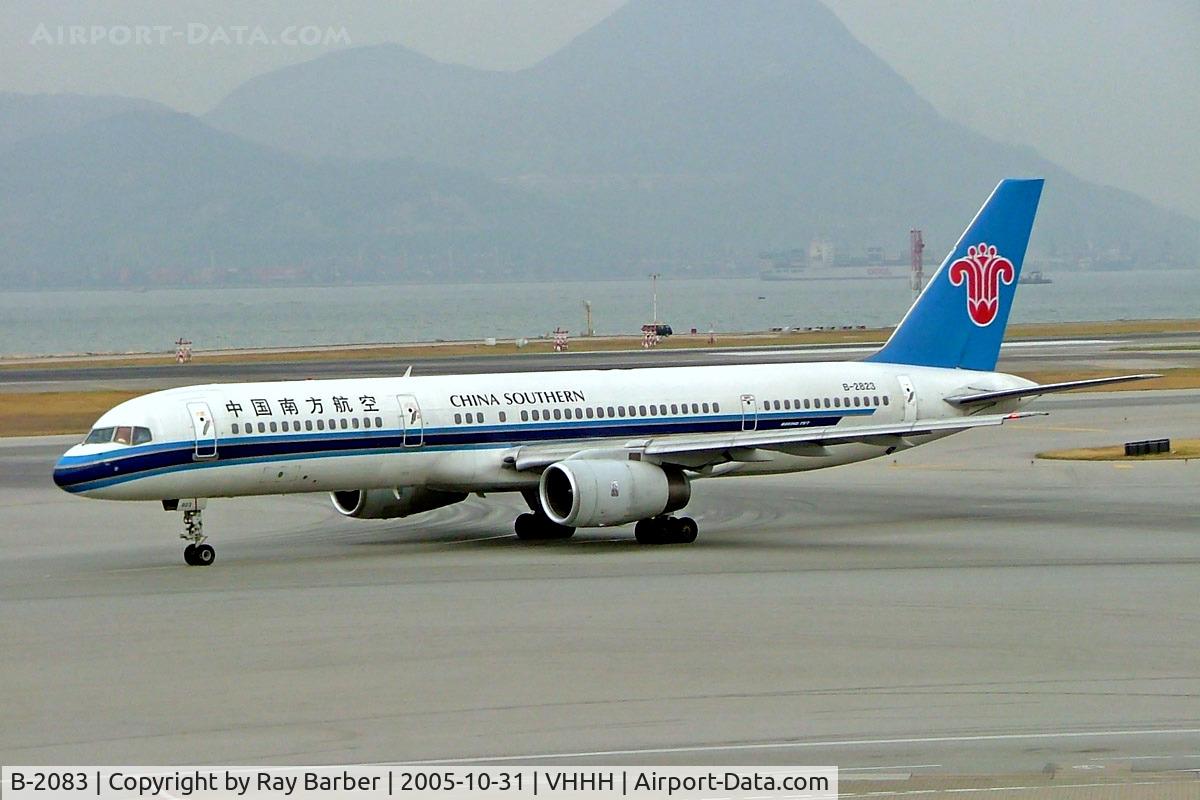 B-2083, 2011 Boeing 777-F6N C/N 37717, Boeing 757-21B [25888] (China Southern Airlines) Hong Kong Int'l~B 31/10/2005