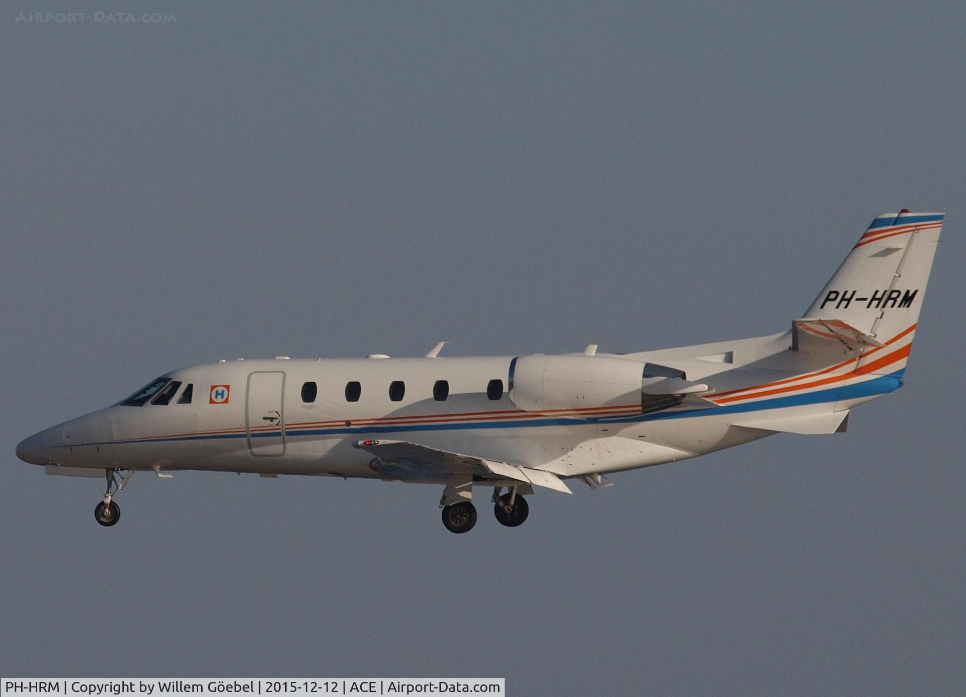PH-HRM, Cessna 560XLS Citation Excel C/N 560-6097, Landing on airport of Lanzarote
