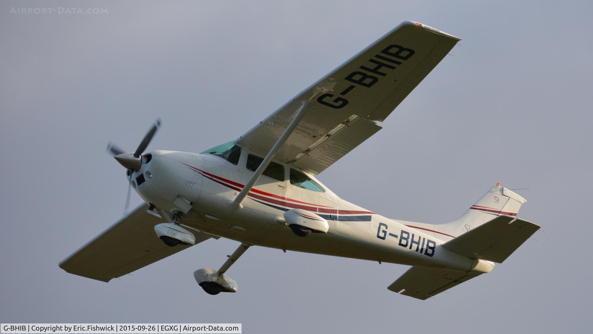 G-BHIB, 1980 Reims F182Q Skylane C/N 0134, 44. G-BHIB departing The Yorkshire Air Show, Church Fenton, Sept. 2015.