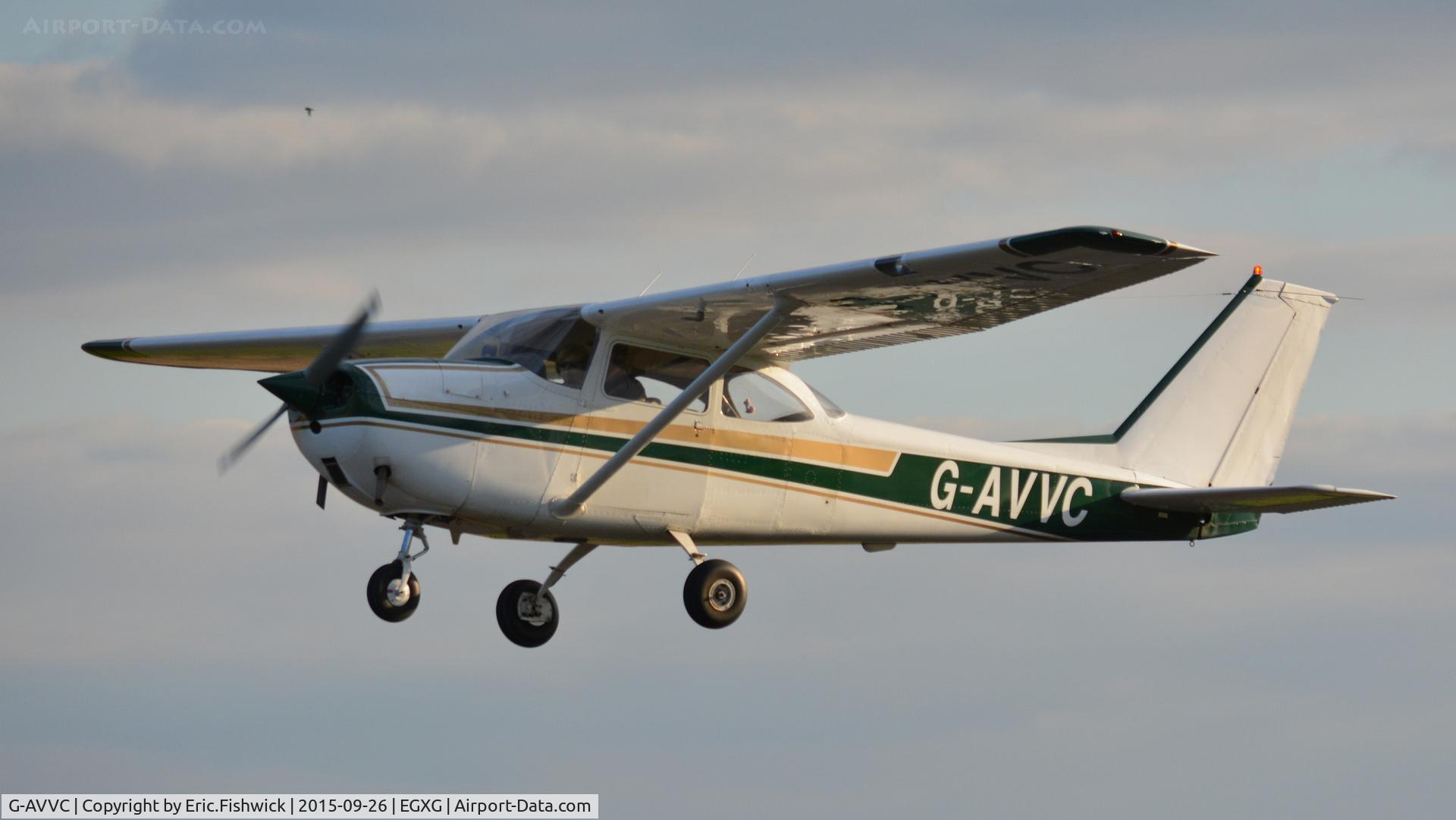 G-AVVC, 1967 Reims F172H Skyhawk C/N 0443, 43. G-AVVC departing The Yorkshire Air Show, Church Fenton, Sept. 2015.
