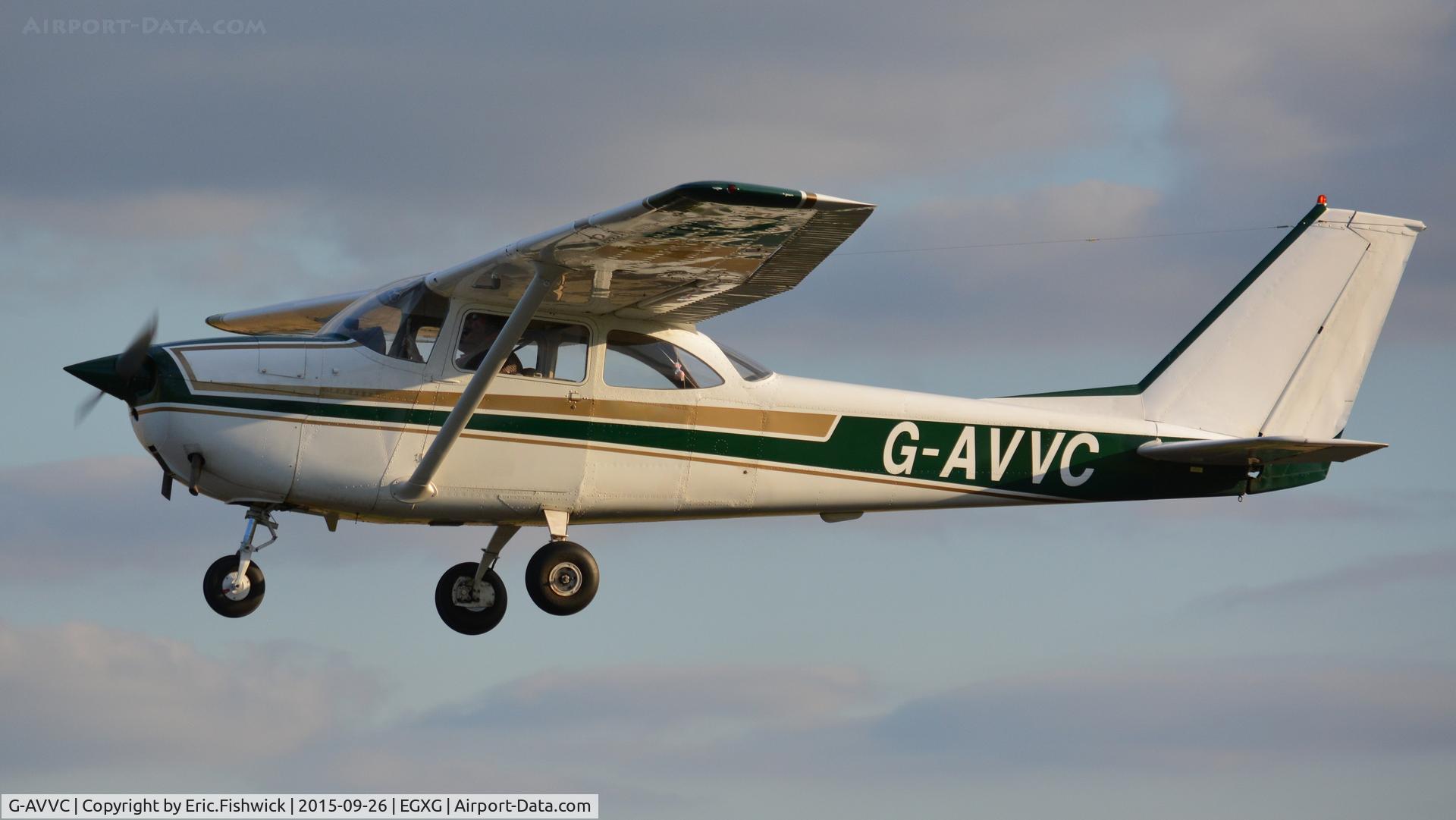 G-AVVC, 1967 Reims F172H Skyhawk C/N 0443, 41. G-AVVC departing The Yorkshire Air Show, Church Fenton, Sept. 2015.