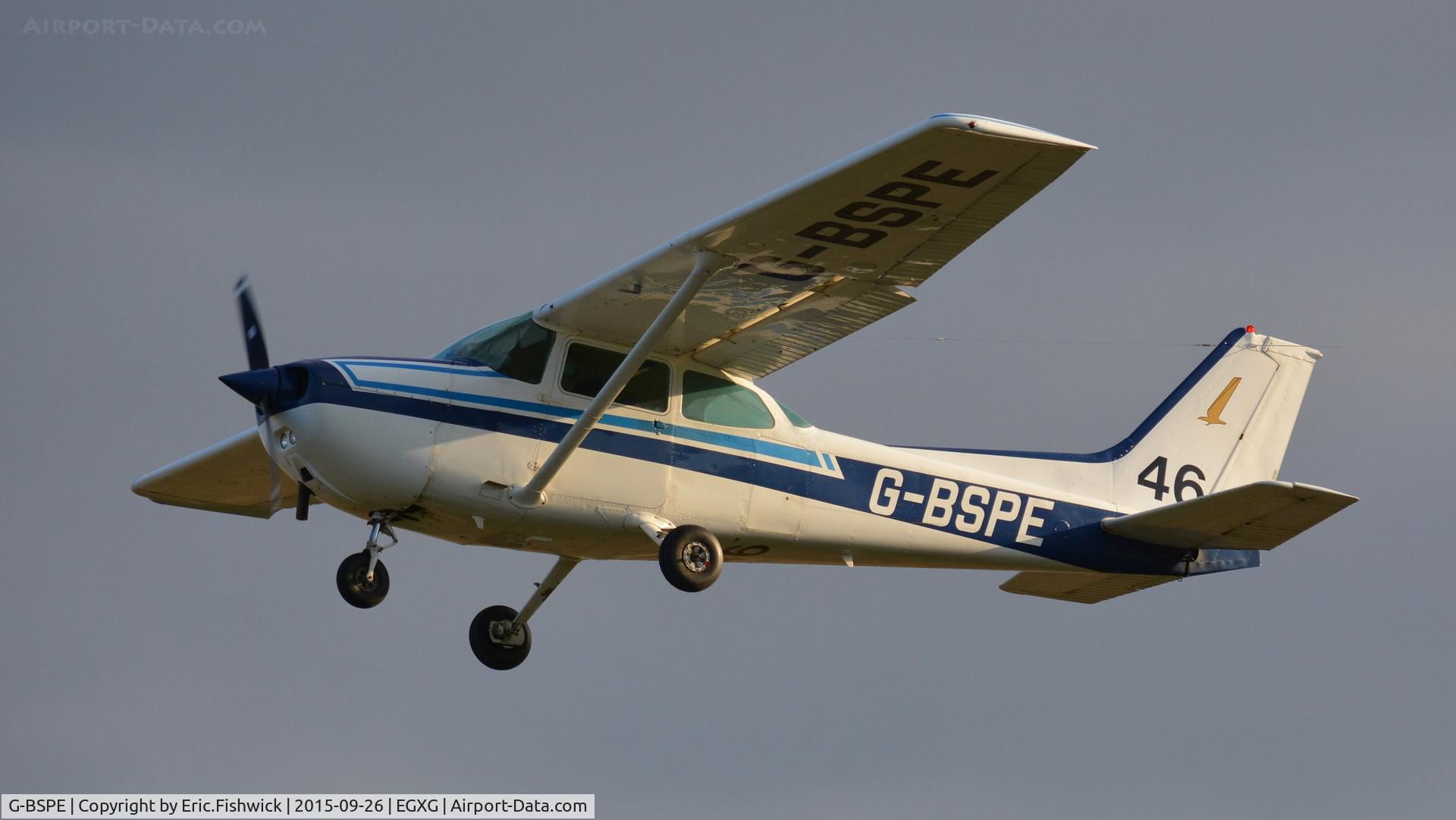 G-BSPE, 1980 Reims F172P Skyhawk C/N 2073, 44. G-BSPE departing The Yorkshire Air Show, Church Fenton, Sept. 2015.