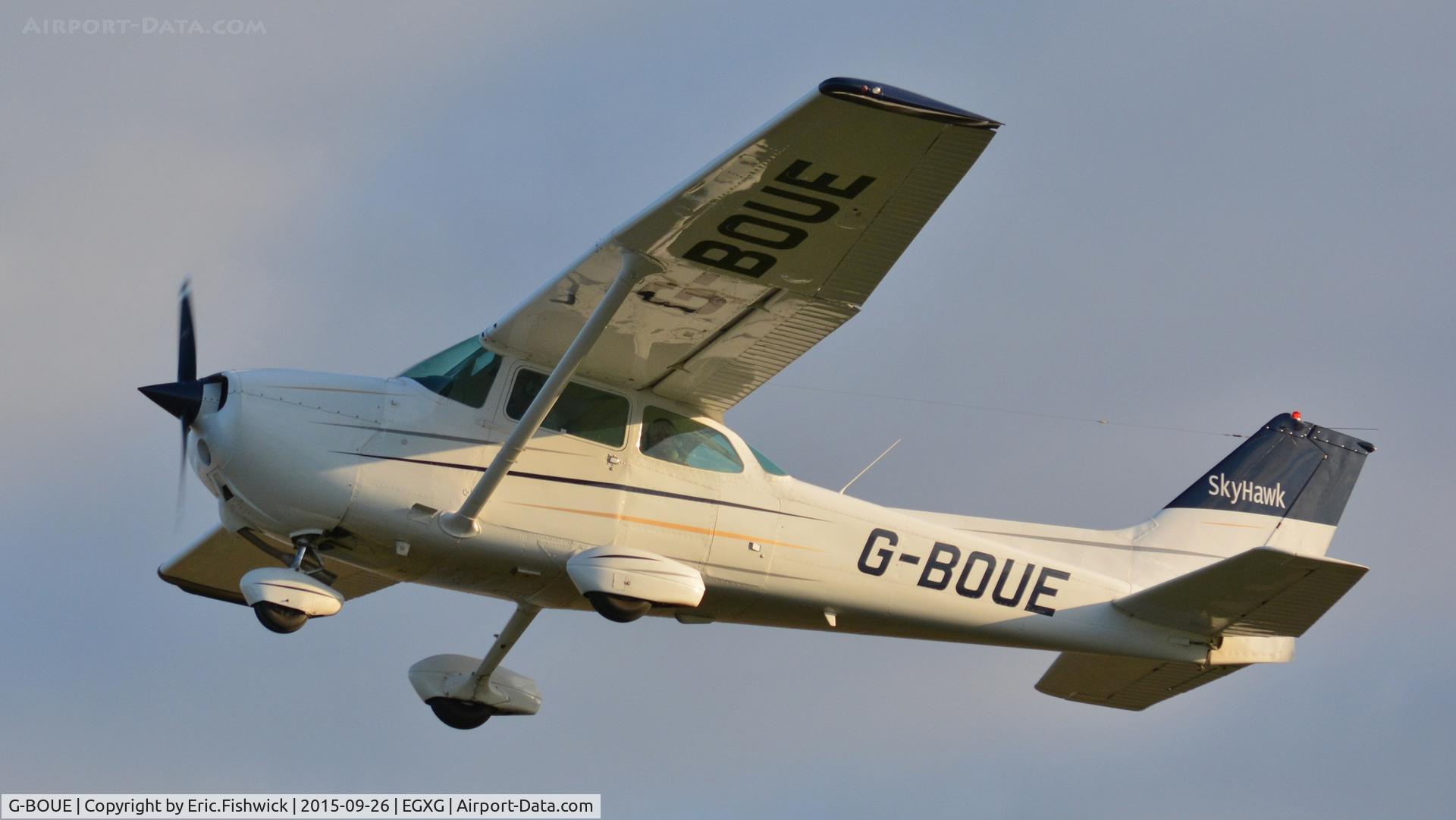 G-BOUE, 1979 Cessna 172N C/N 172-73235, 44. G-BOUE departing The Yorkshire Air Show, Church Fenton, Sept. 2015.