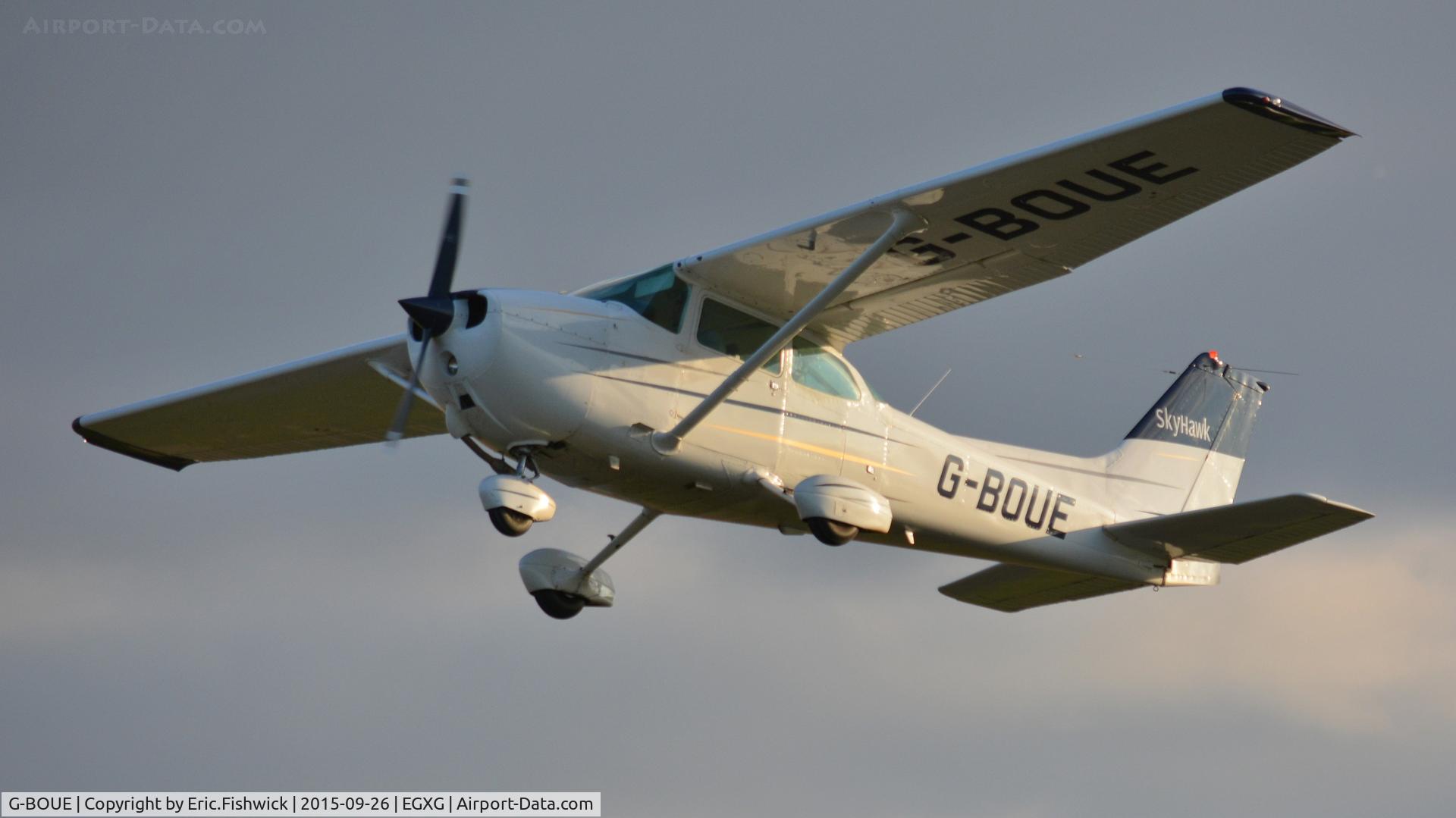 G-BOUE, 1979 Cessna 172N C/N 172-73235, 43. G-BOUE departing The Yorkshire Air Show, Church Fenton, Sept. 2015.