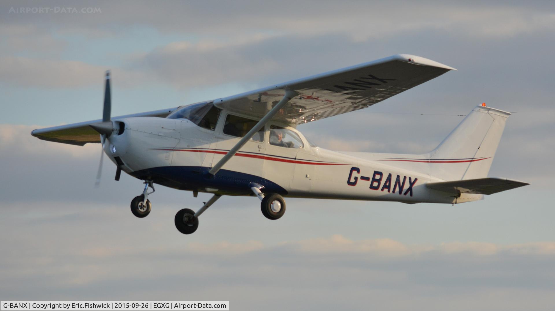 G-BANX, 1973 Reims F172M Skyhawk Skyhawk C/N 0941, 3. G-BANX departing The Yorkshire Air Show, Church Fenton, Sept. 2015.