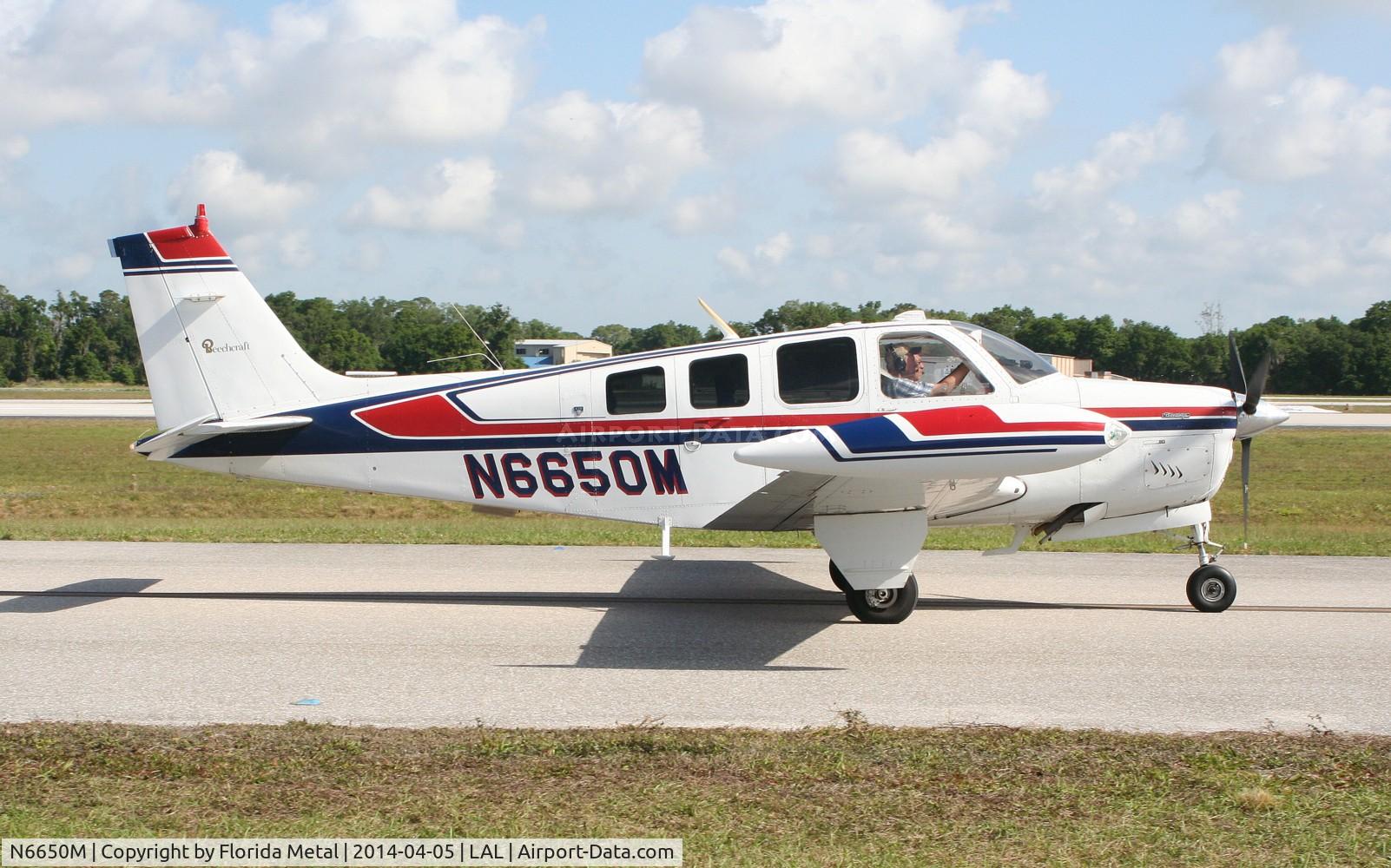 N6650M, 1979 Beech A36 Bonanza 36 C/N E-1518, Beech A36