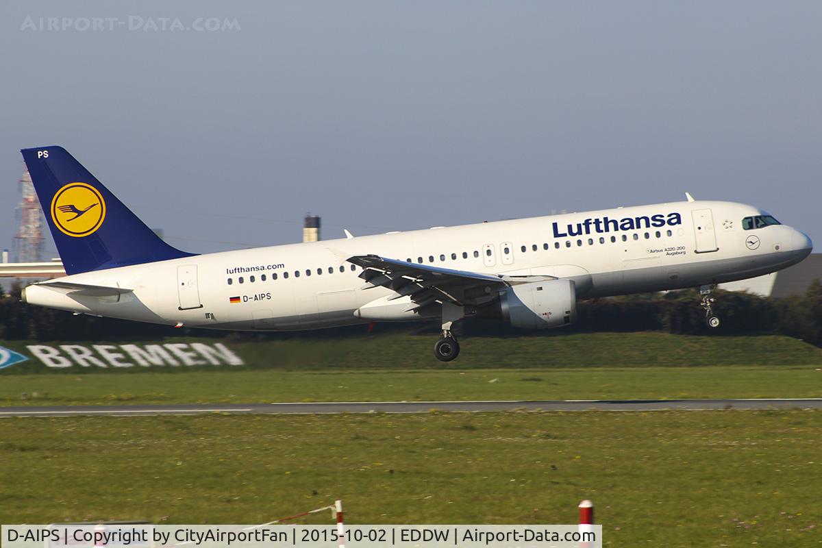 D-AIPS, 1990 Airbus A320-211 C/N 0116, landing 09