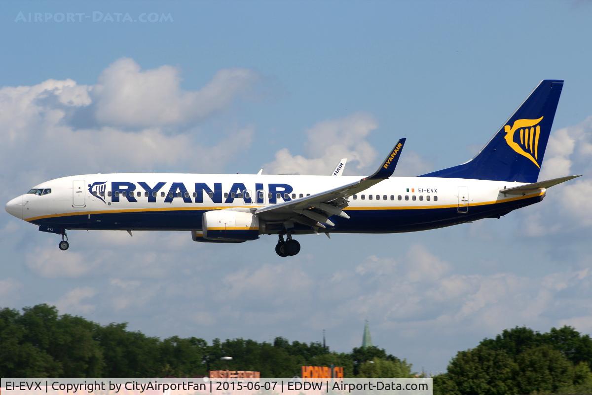 EI-EVX, 2012 Boeing 737-8AS C/N 40317, Ryanair (RYR/FR)