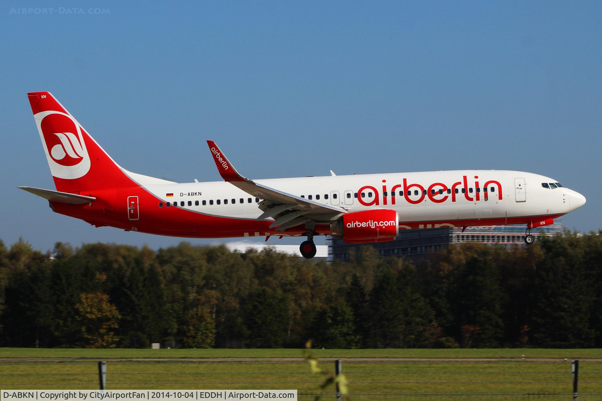 D-ABKN, 2010 Boeing 737-86J C/N 37756, Air Berlin (BER/AB)