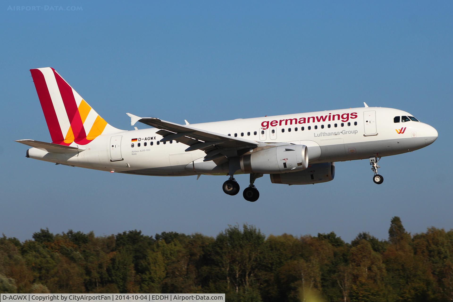 D-AGWX, 2013 Airbus A319-132 C/N 5569, Germanwings (GWI/4U)