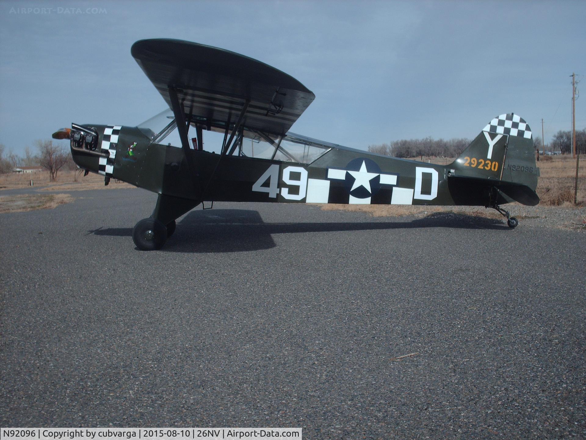 N92096, 1946 Piper J3C-65 Cub C/N 16531, Piper L-4H