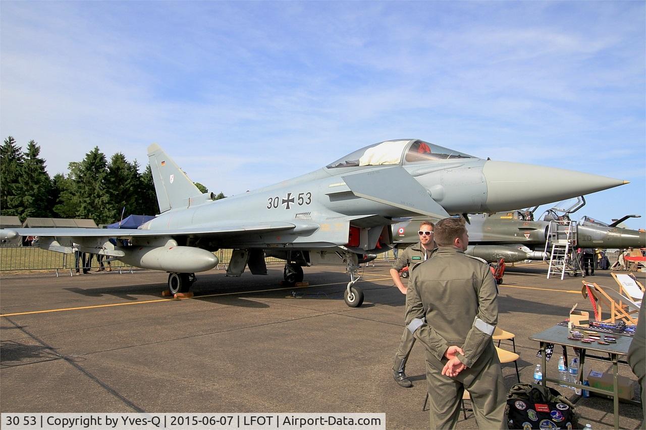 30 53, Eurofighter EF-2000 Typhoon S C/N GS038, German Air Force Eurofighter EF-2000 Typhoon, Static display, Tours-St Symphorien Air Base 705 (LFOT-TUF) Open day 2015
