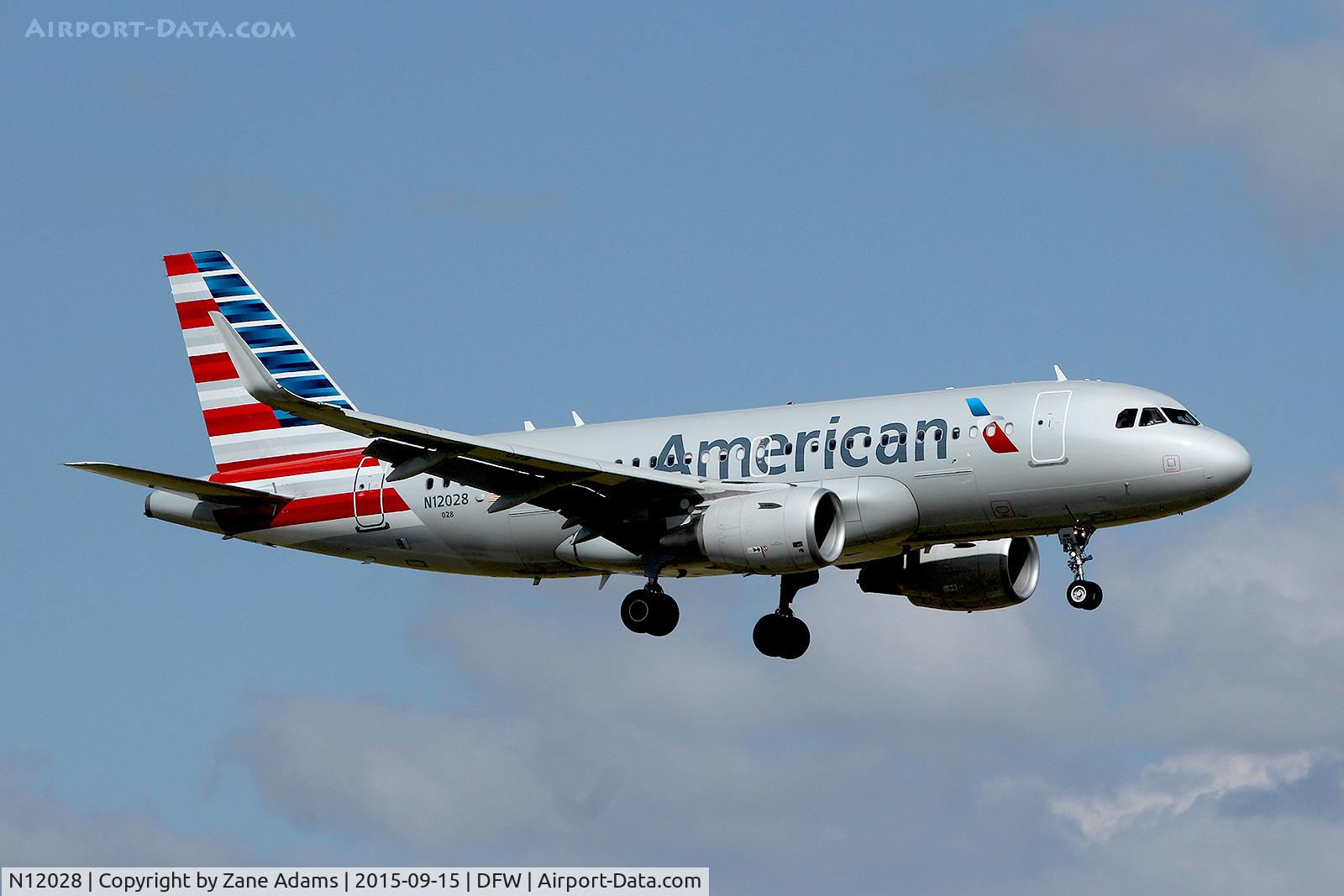 N12028, 2015 Airbus A319-115 C/N 6456, At DFW Airport