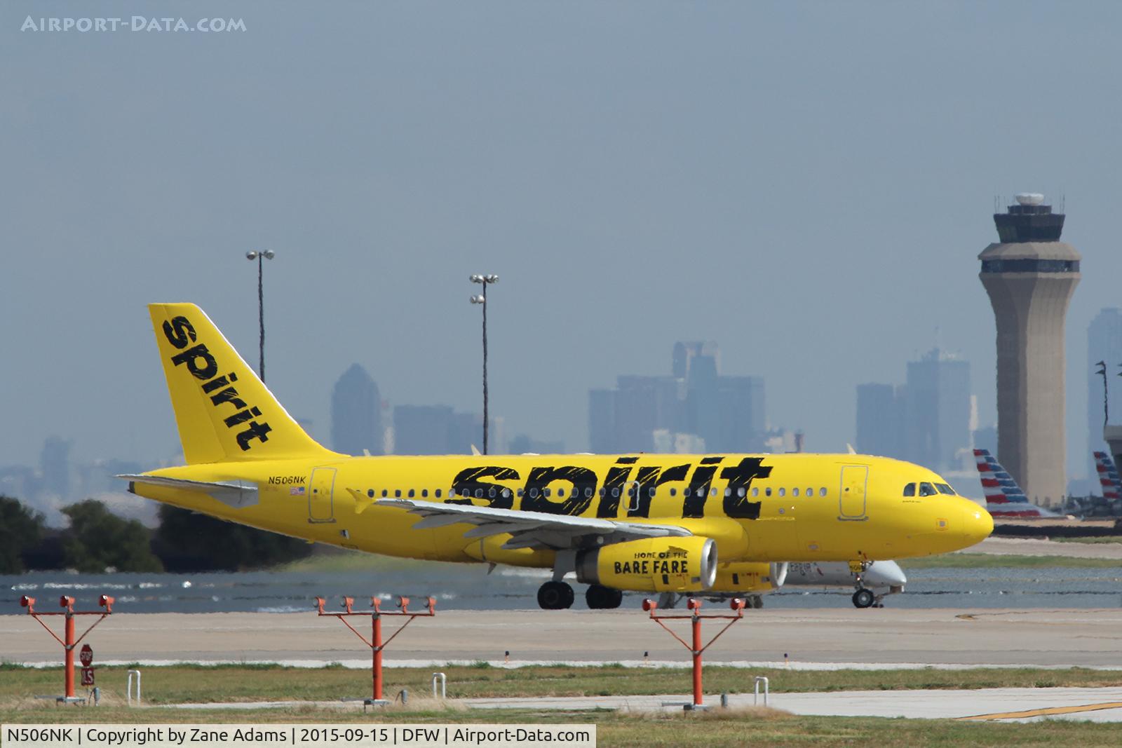 N506NK, 2005 Airbus A319-132 C/N 2490, At DFW Airport