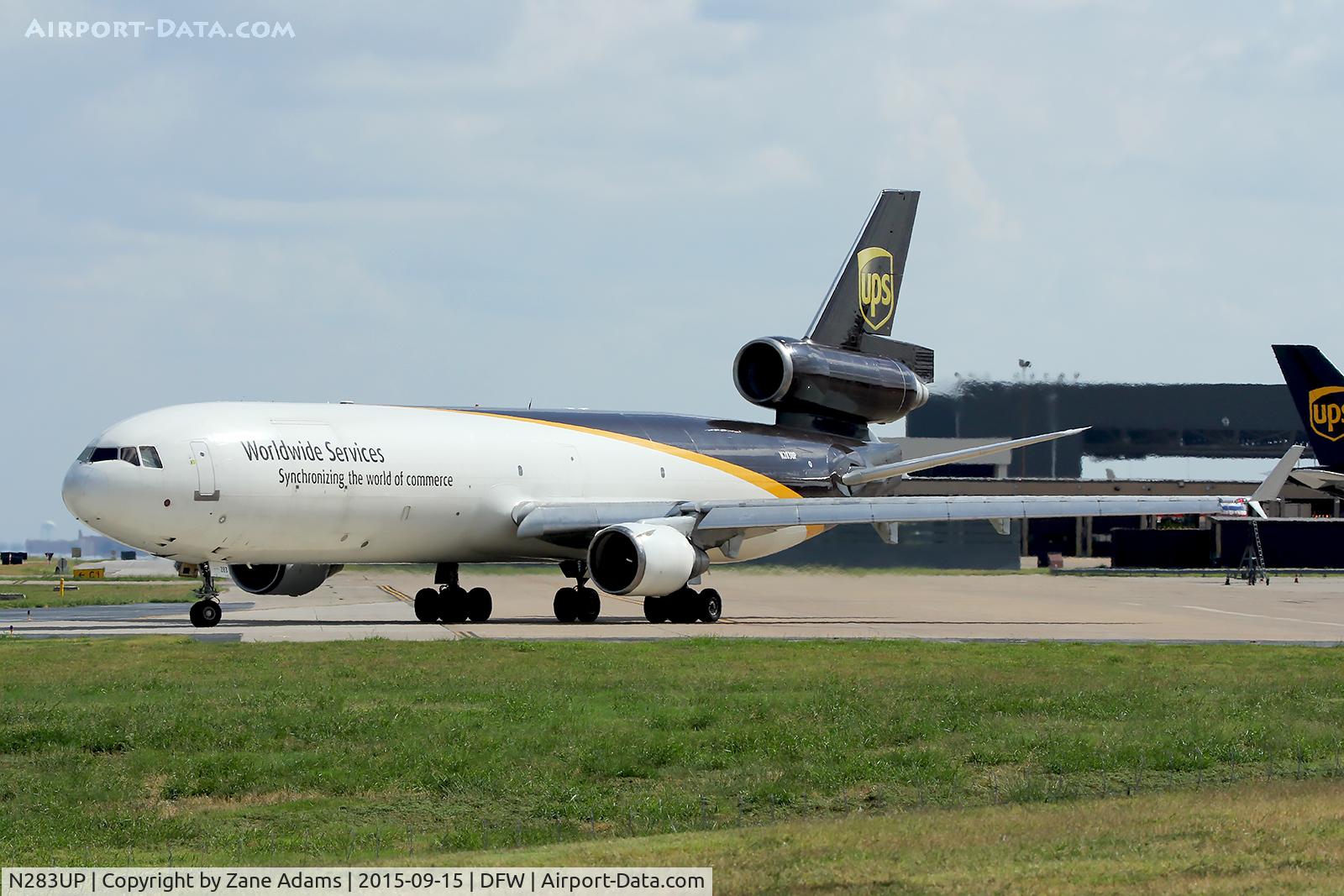 N283UP, 1991 McDonnell Douglas MD-11F C/N 48484, At DFW Airport