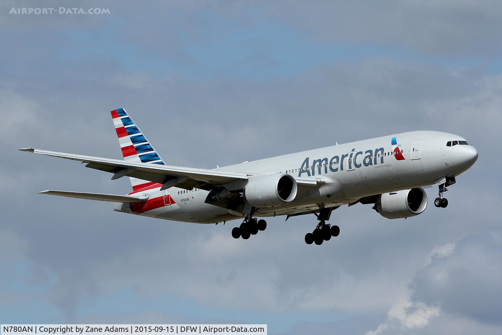 N780AN, 1999 Boeing 777-223 C/N 29956, At DFW Airport