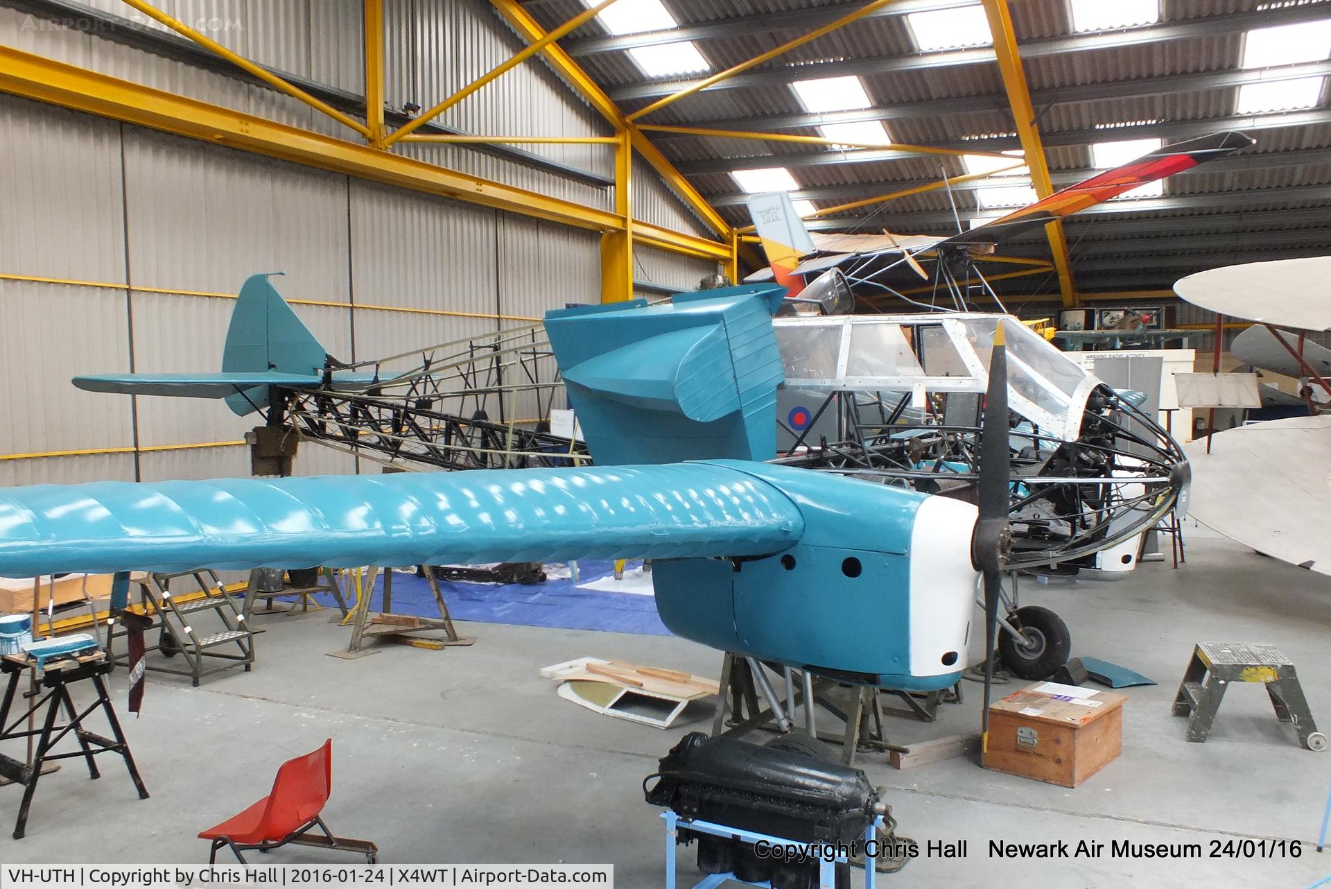 VH-UTH, 1935 General Aircraft Monospar ST-12 C/N ST12/36, at the Newark Air Museum