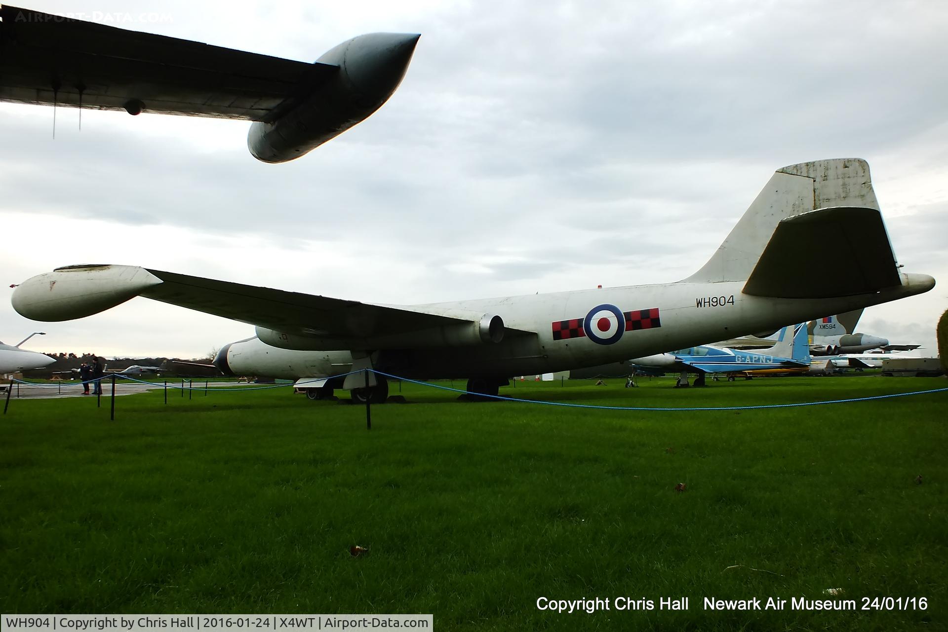 WH904, 1954 English Electric Canberra T.19 C/N SH1647, at the Newark Air Museum