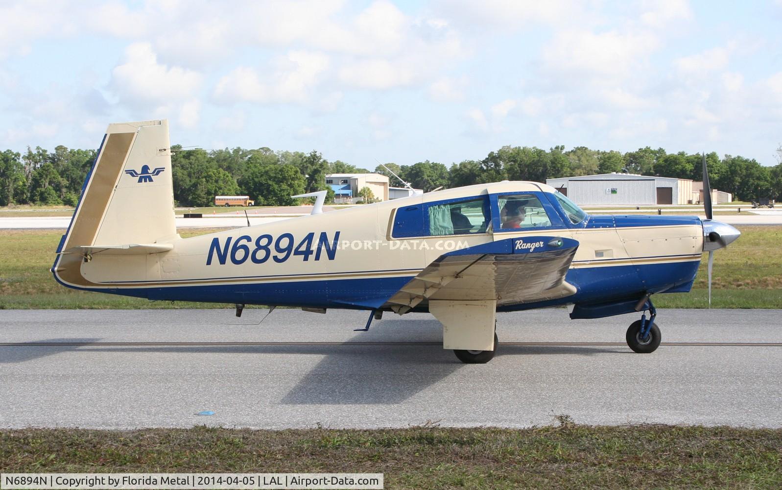N6894N, 1968 Mooney M20C Ranger C/N 680164, Mooney M20C