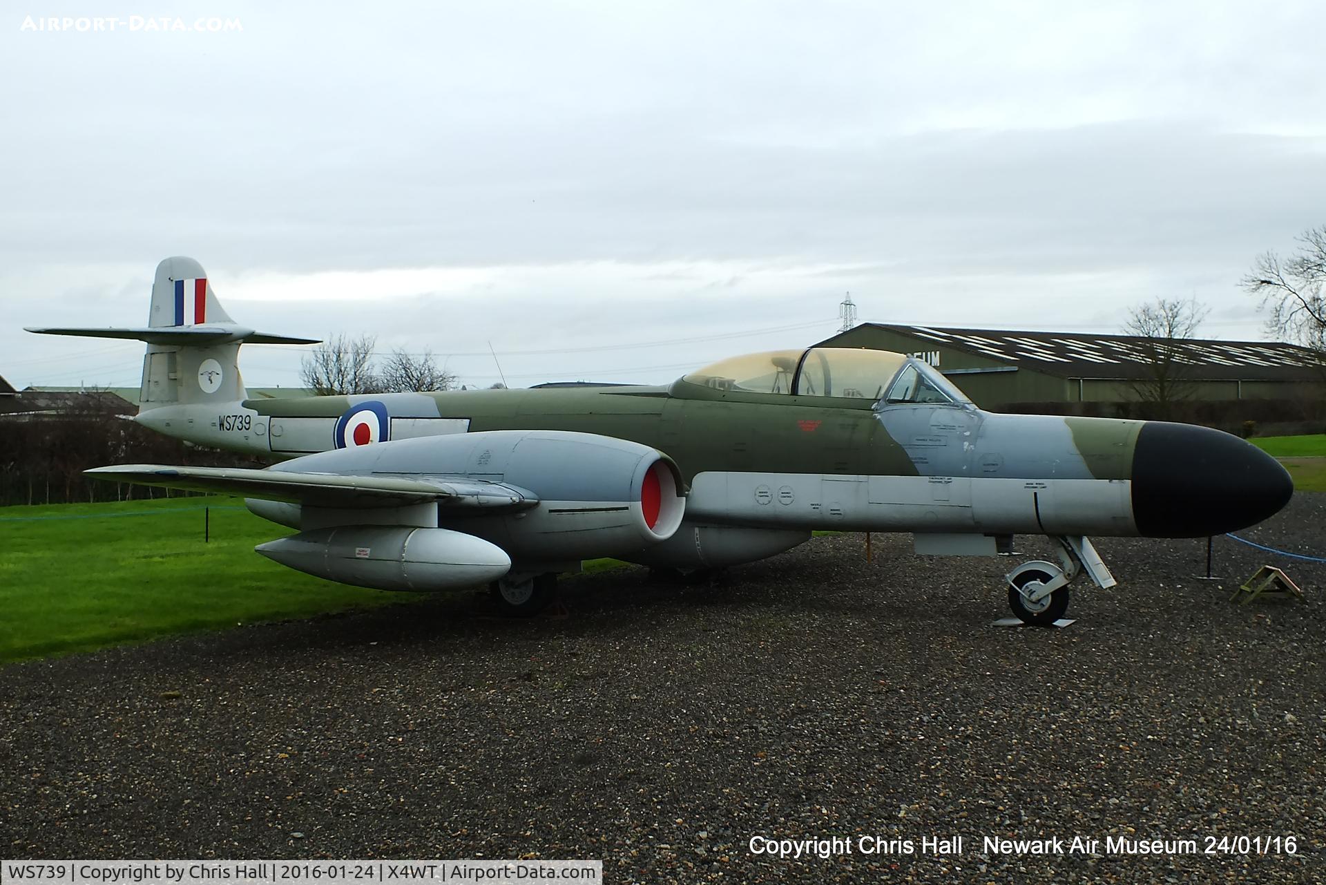 WS739, Gloster Meteor NF(T).14 C/N Not found WS739, at the Newark Air Museum