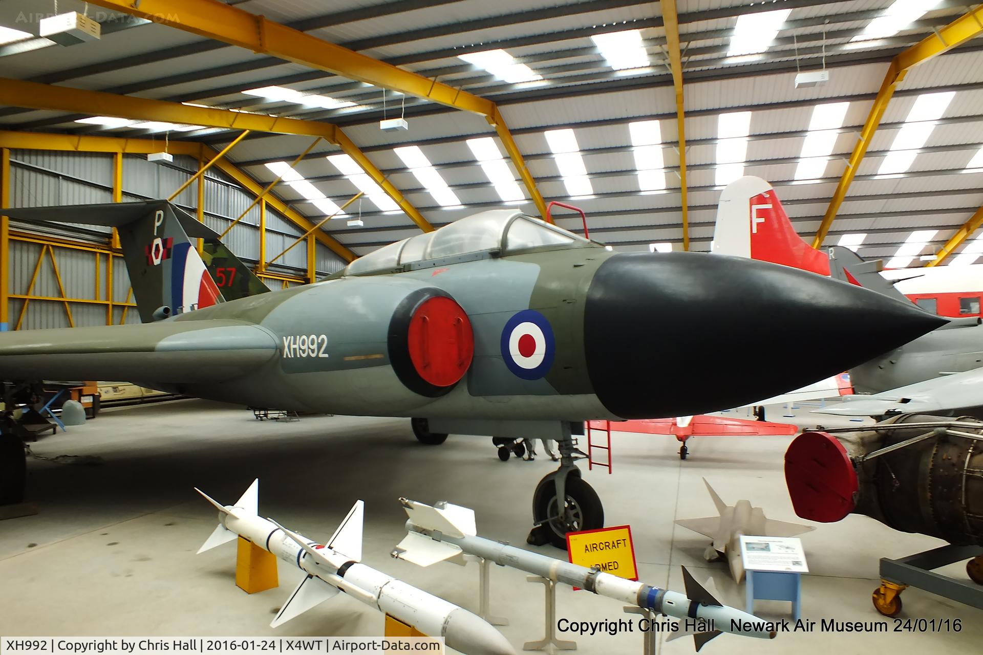 XH992, 1959 Gloster Javelin FAW.8 C/N Not found XH992, at the Newark Air Museum