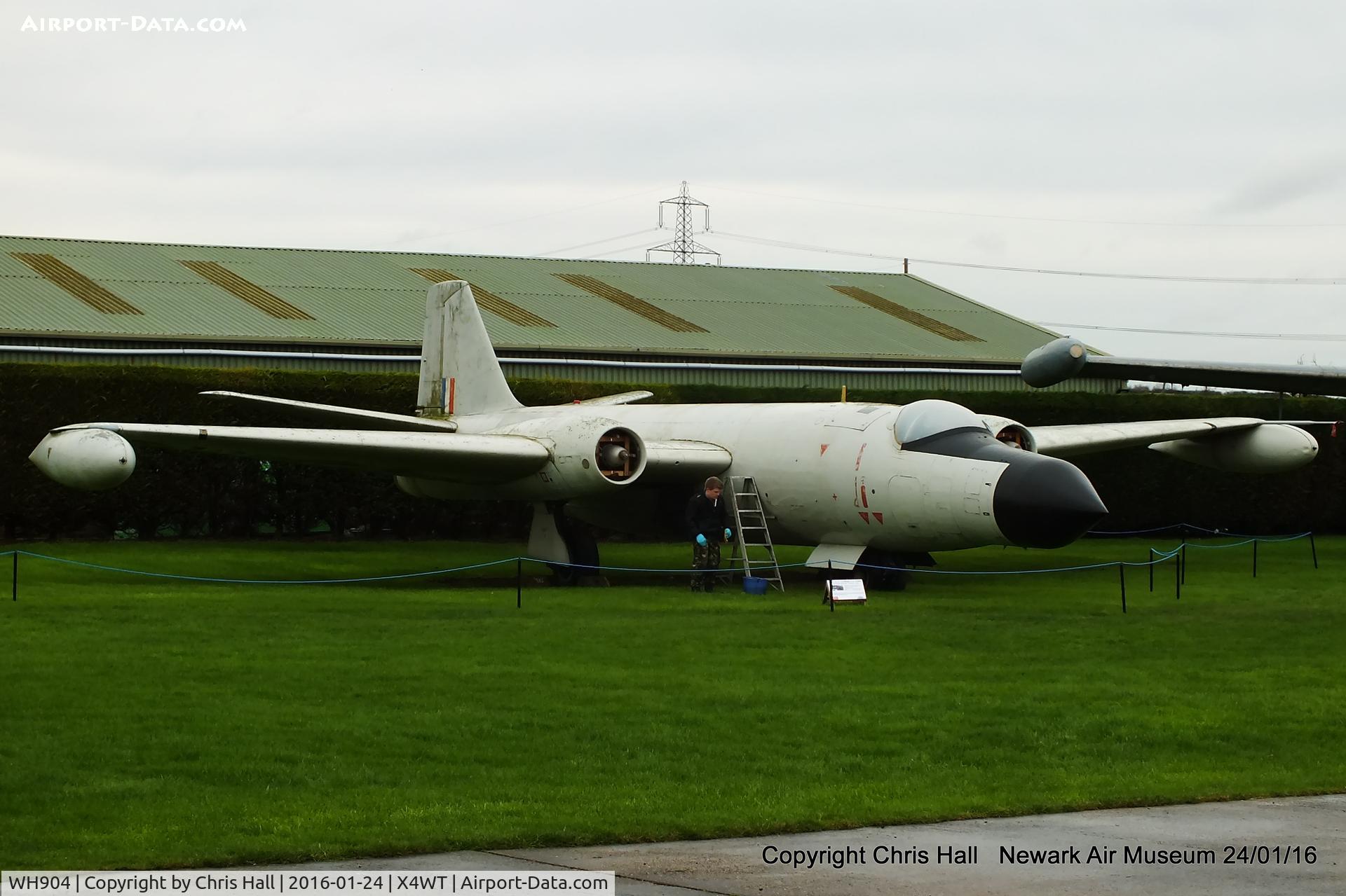WH904, 1954 English Electric Canberra T.19 C/N SH1647, at the Newark Air Museum