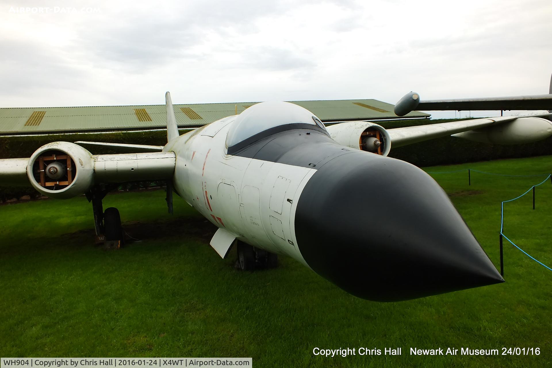 WH904, 1954 English Electric Canberra T.19 C/N SH1647, at the Newark Air Museum