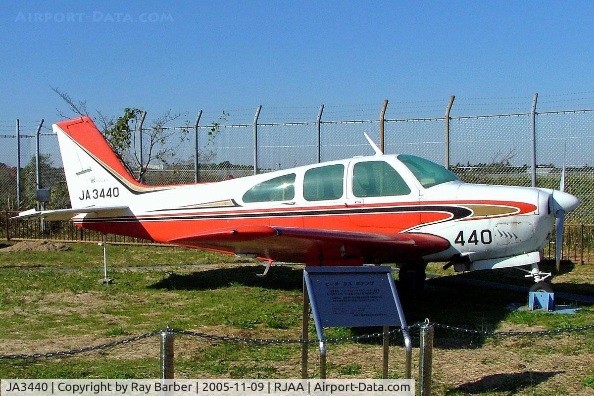 JA3440, Beech E33 Bonanza C/N CD1196, Beech E33 Bonanza [CD-1196] Tokyo-Narita~JA 09/11/2005