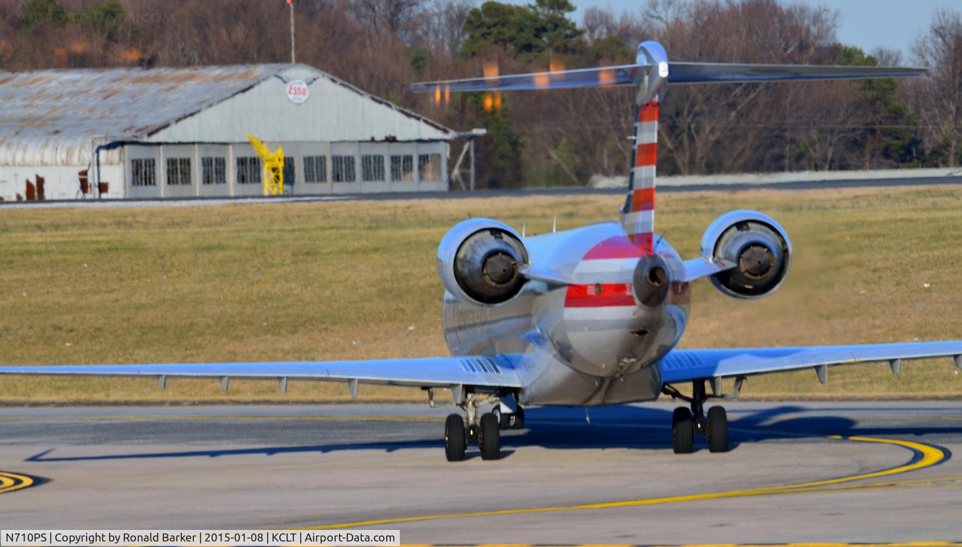 N710PS, 2004 Bombardier CRJ-701 (CL-600-2C10) Regional Jet C/N 10167, Taxi CLT