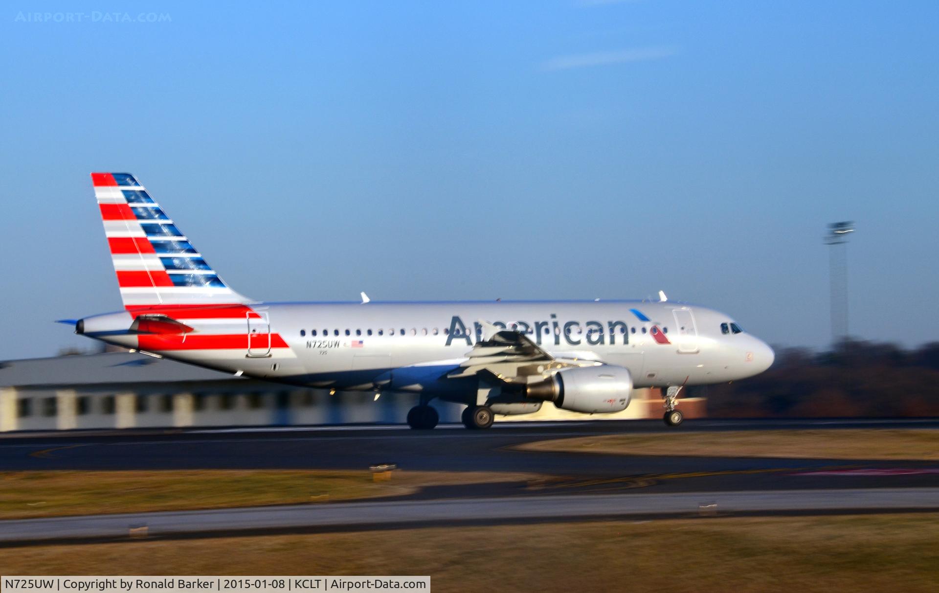 N725UW, 1999 Airbus A319-112 C/N 1135, Takeoff CLT