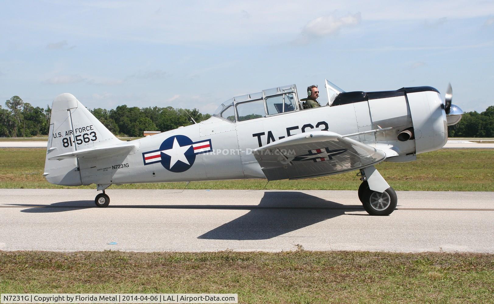 N7231G, 1942 North American AT-6D C/N 42-81563, AT-6D