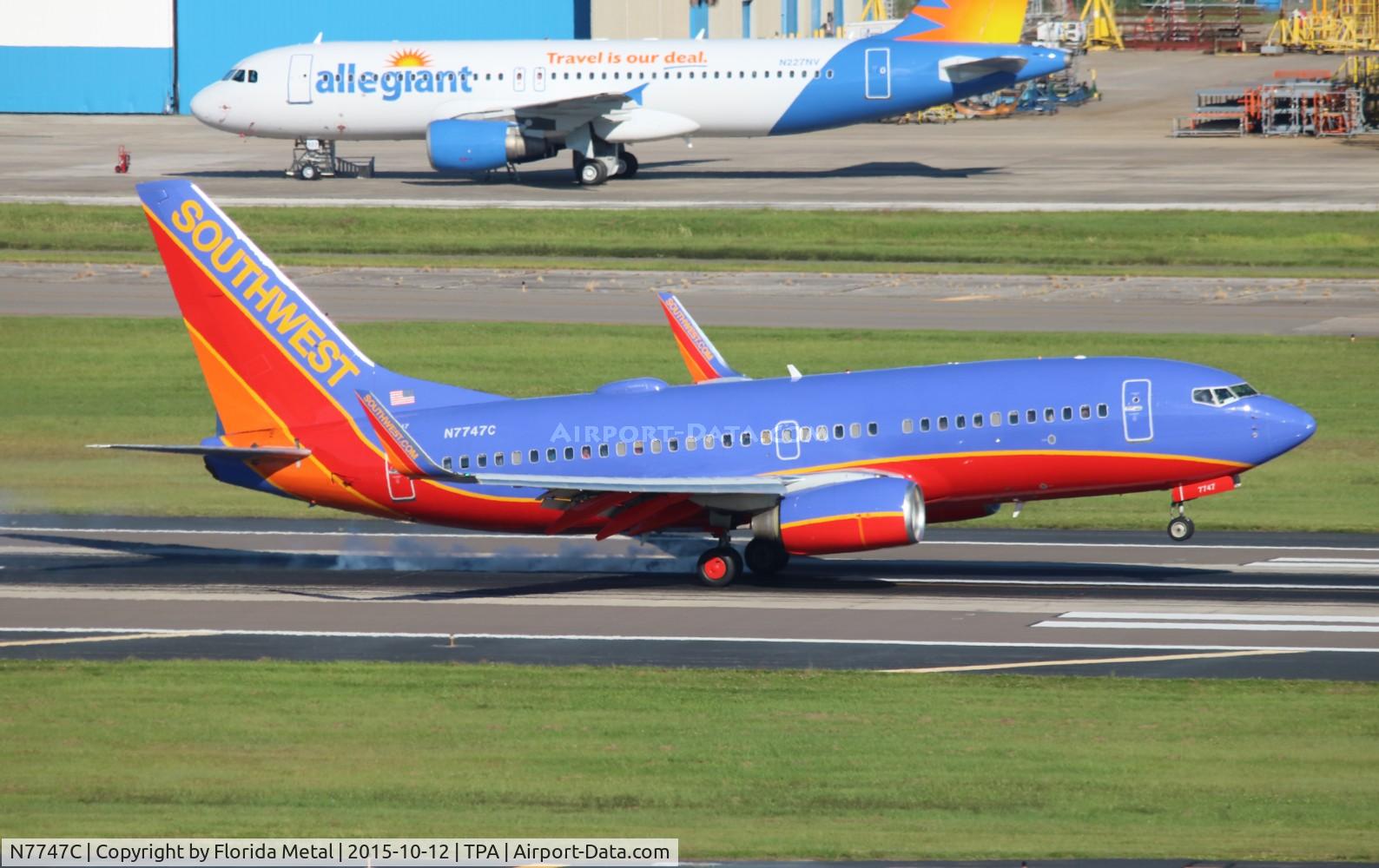 N7747C, 2007 Boeing 737-7BD C/N 36091, Southwest