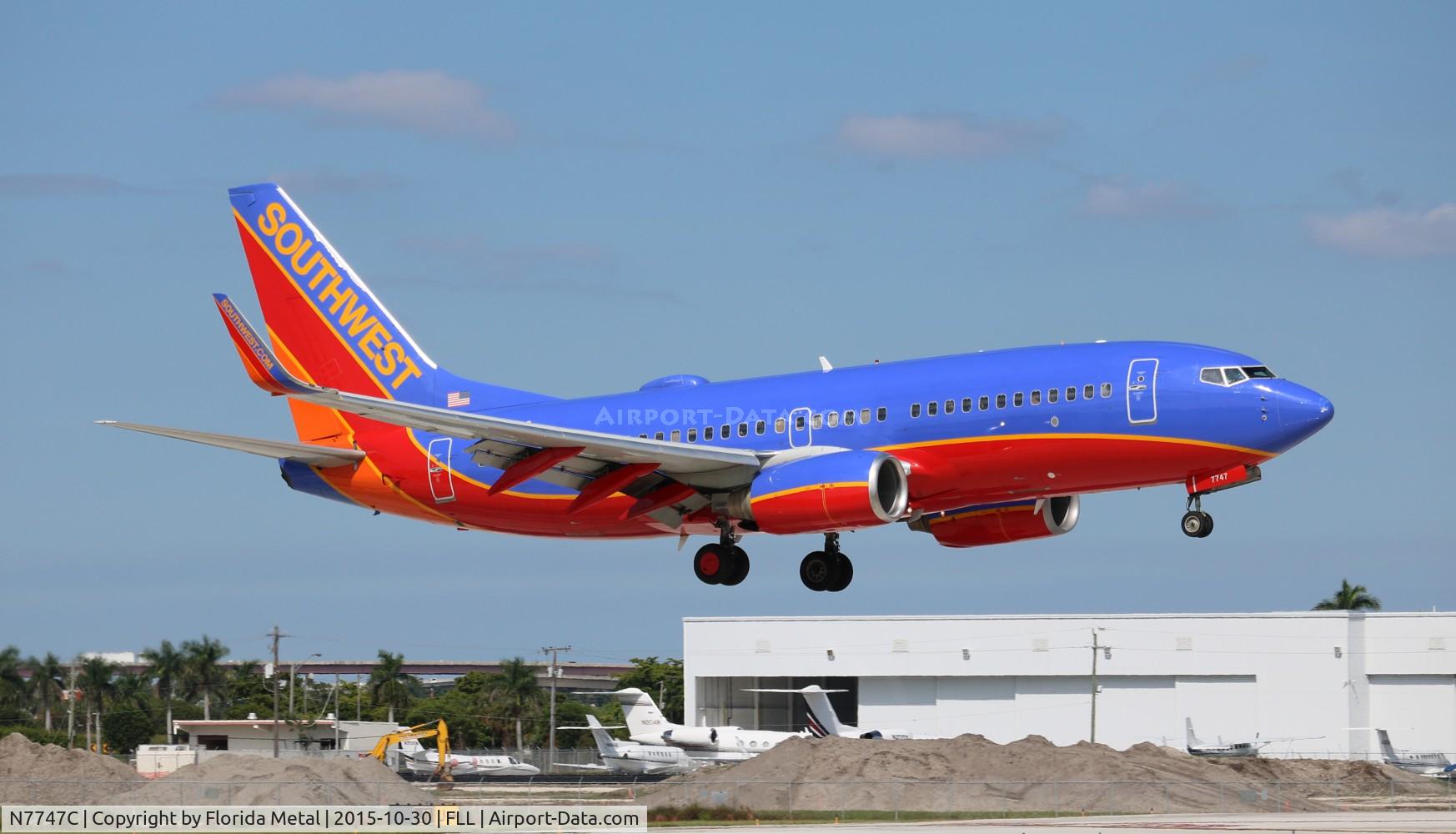 N7747C, 2007 Boeing 737-7BD C/N 36091, Southwest