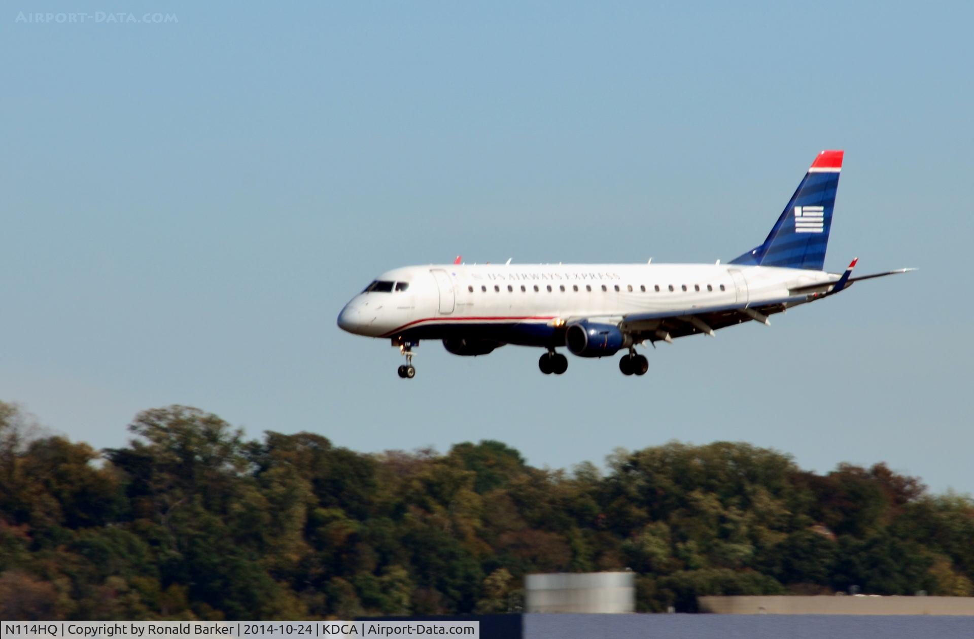 N114HQ, 2007 Embraer 175LR (ERJ-170-200LR) C/N 17000179, Short final National