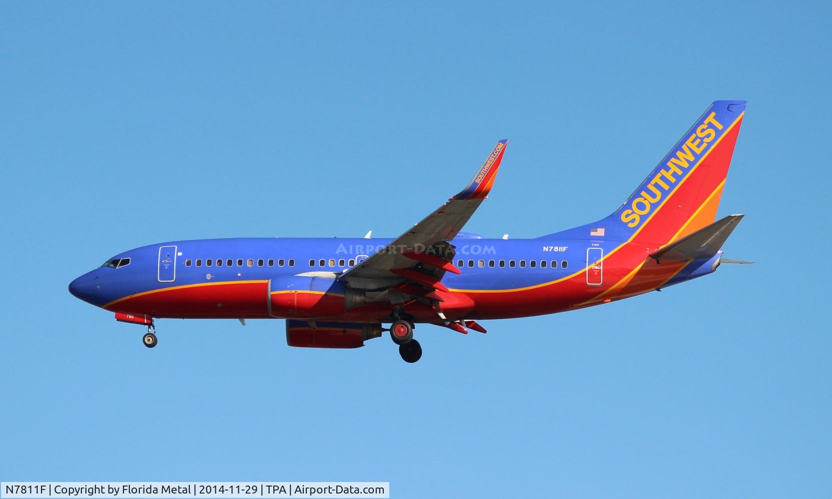 N7811F, 2001 Boeing 737-76N C/N 28654, Southwest