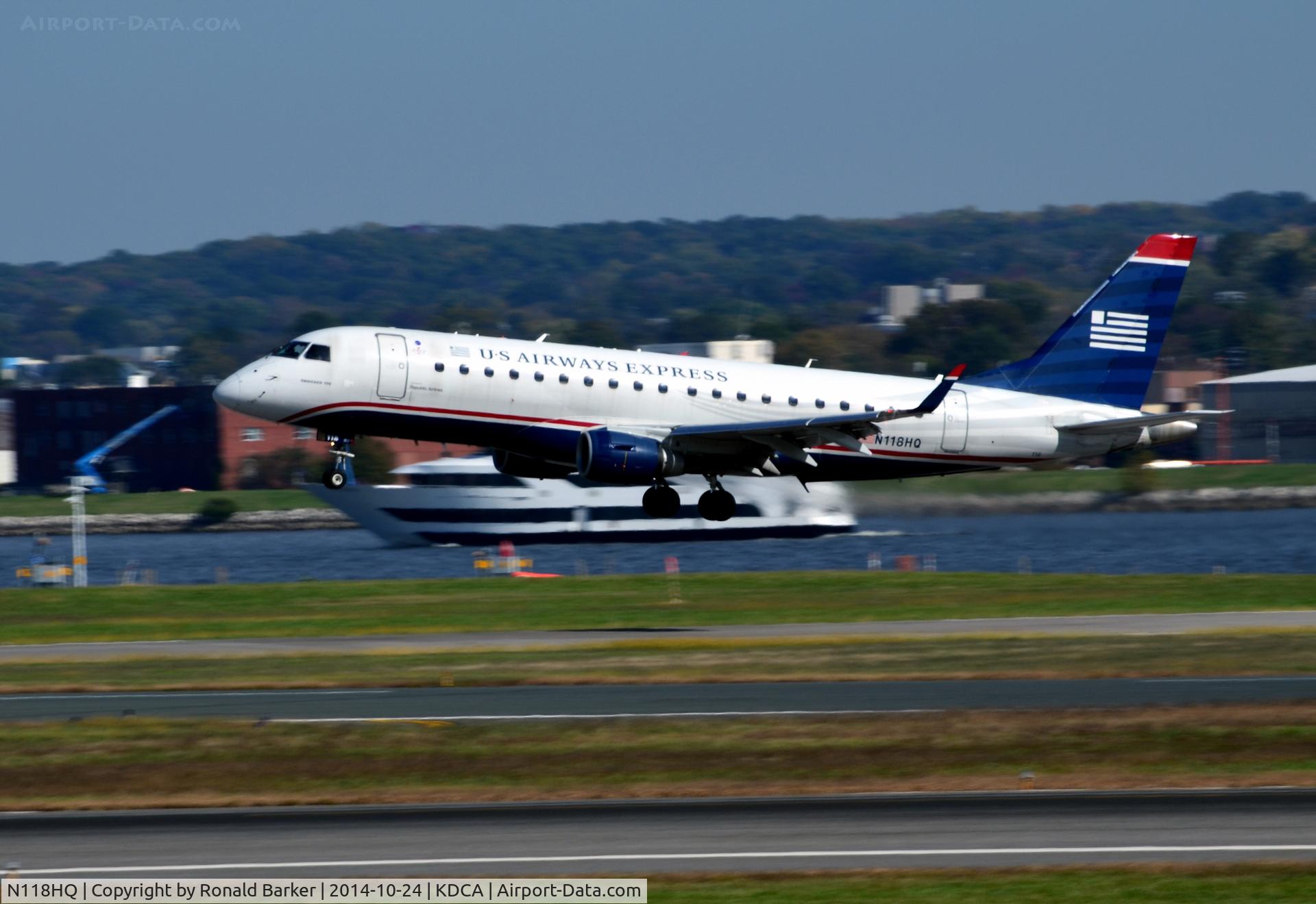 N118HQ, 2007 Embraer 175LR (ERJ-170-200LR) C/N 17000189, Landing National