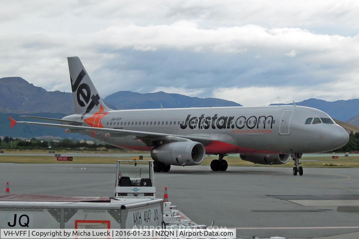 VH-VFF, 2012 Airbus A320-232 C/N 5039, At Queenstown
