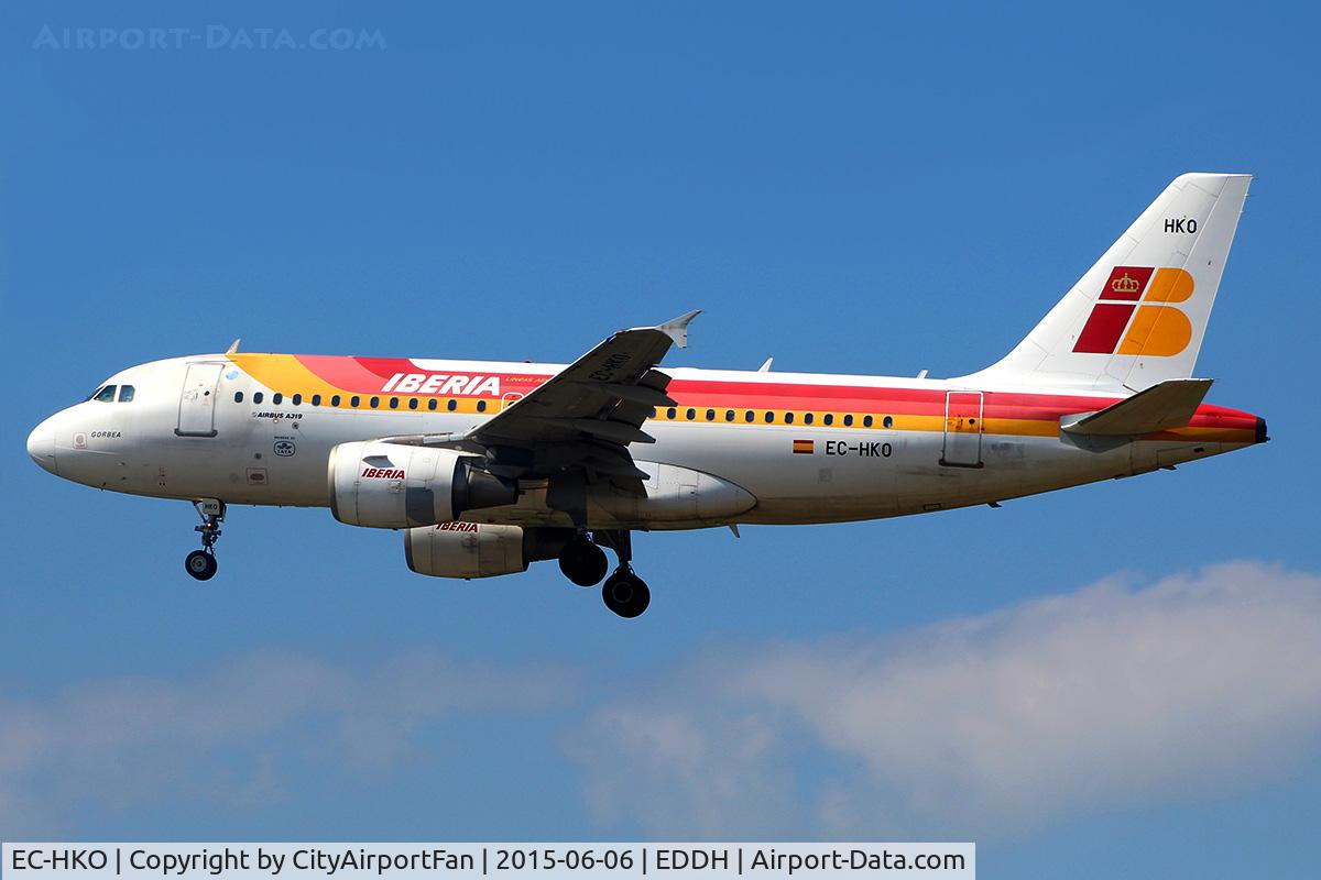 EC-HKO, 2000 Airbus A319-111 C/N 1362, Iberia (IBE/IB)