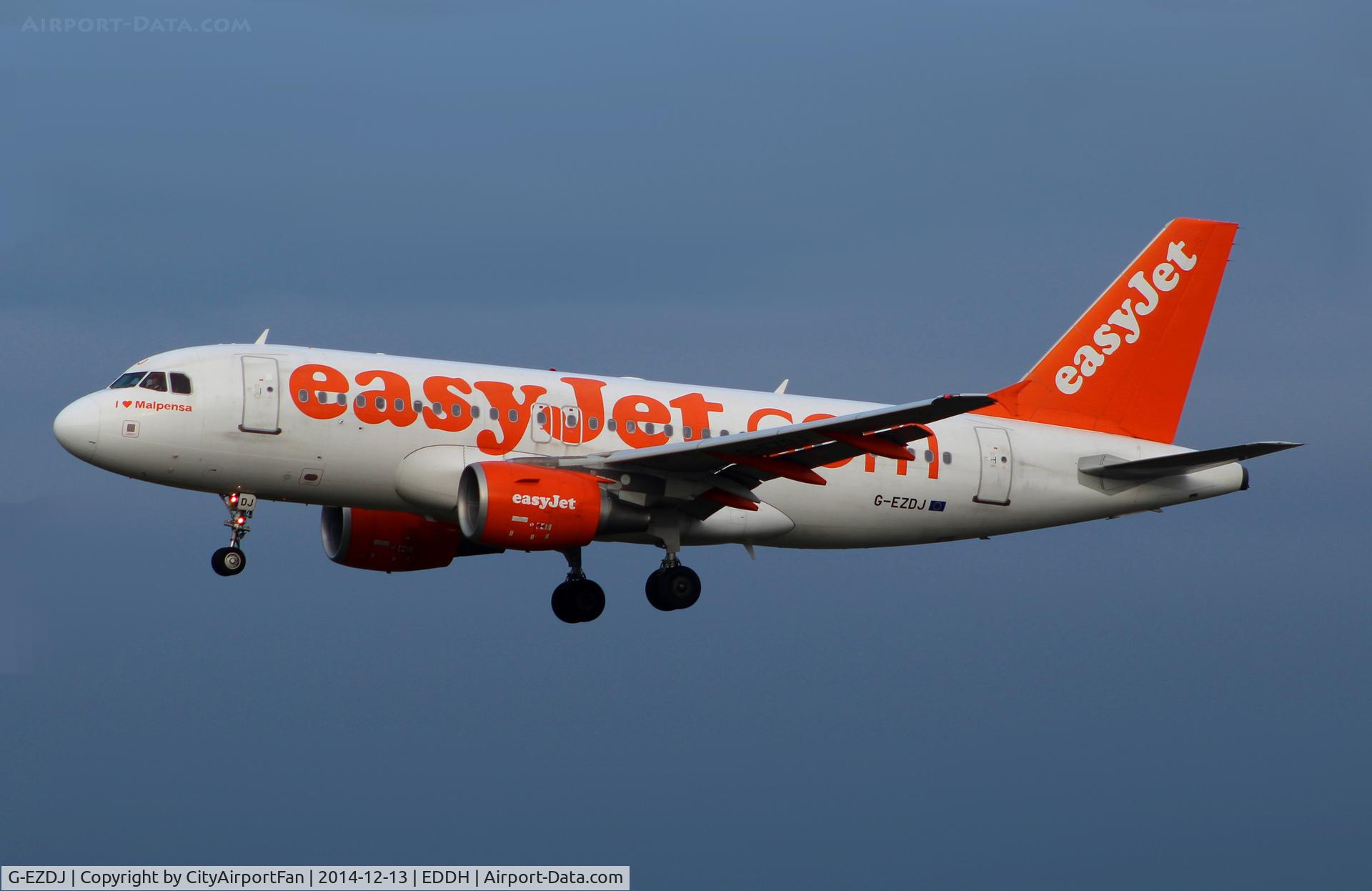 G-EZDJ, 2008 Airbus A319-111 C/N 3544, EasyJet (EZY/U2)