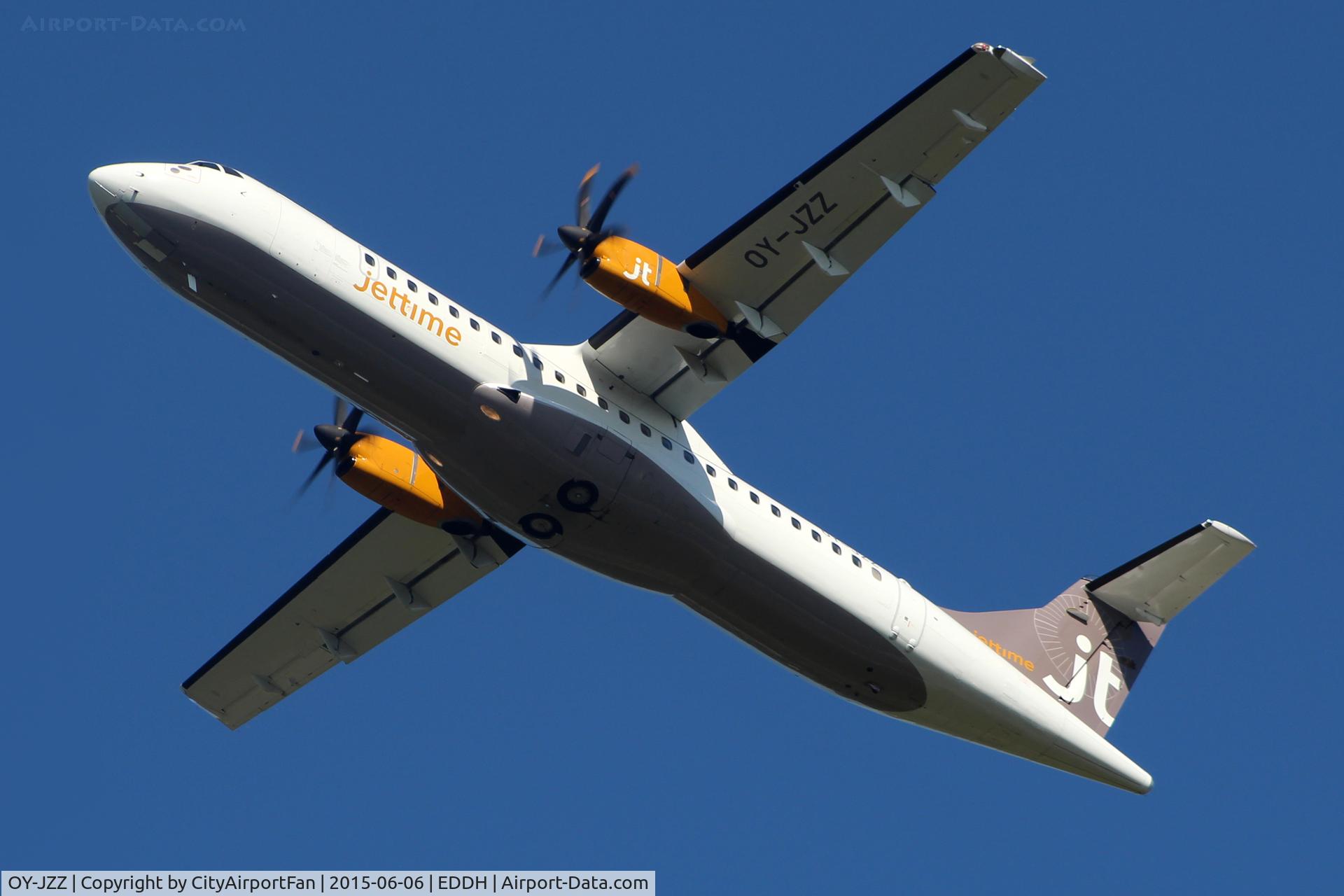 OY-JZZ, 1998 ATR 72-212A C/N 548, Jettime (JTG/--)