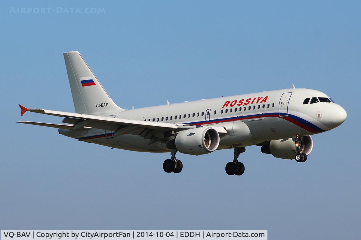 VQ-BAV, 2002 Airbus A319-111 C/N 1743, Rossiya (SDM/FV)