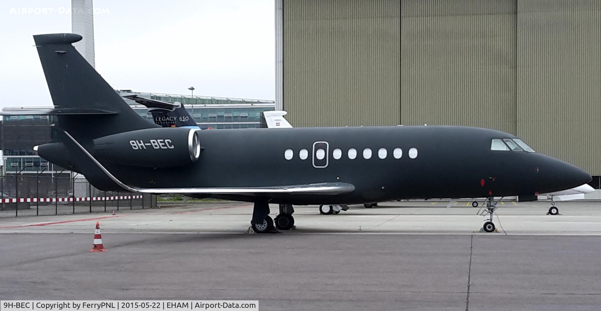 9H-BEC, 2005 Dassault Falcon 2000EX C/N 63, Black beauty