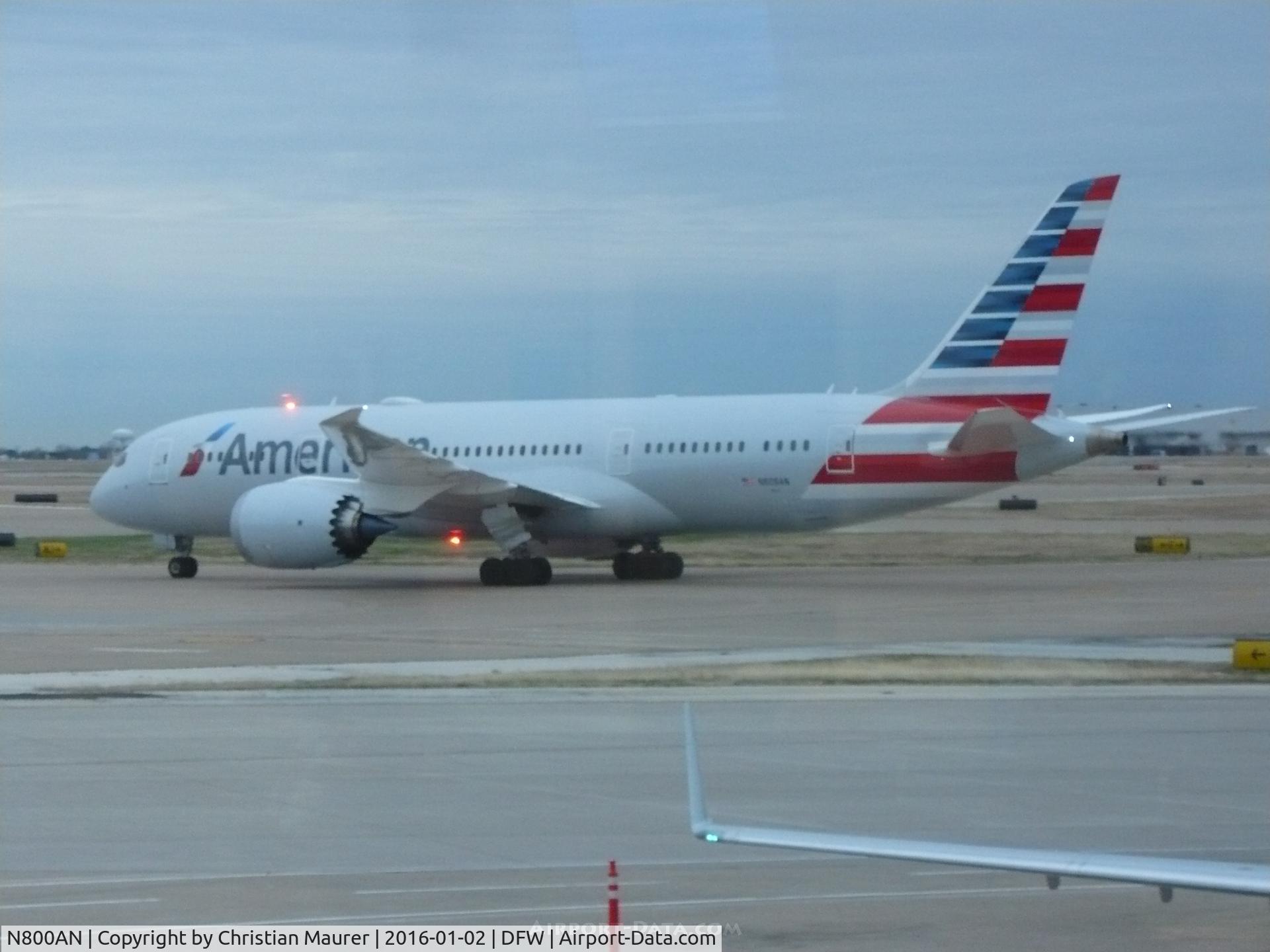 N800AN, 2014 Boeing 787-8 Dreamliner Dreamliner C/N 40618, American 787-8 Dream Liner