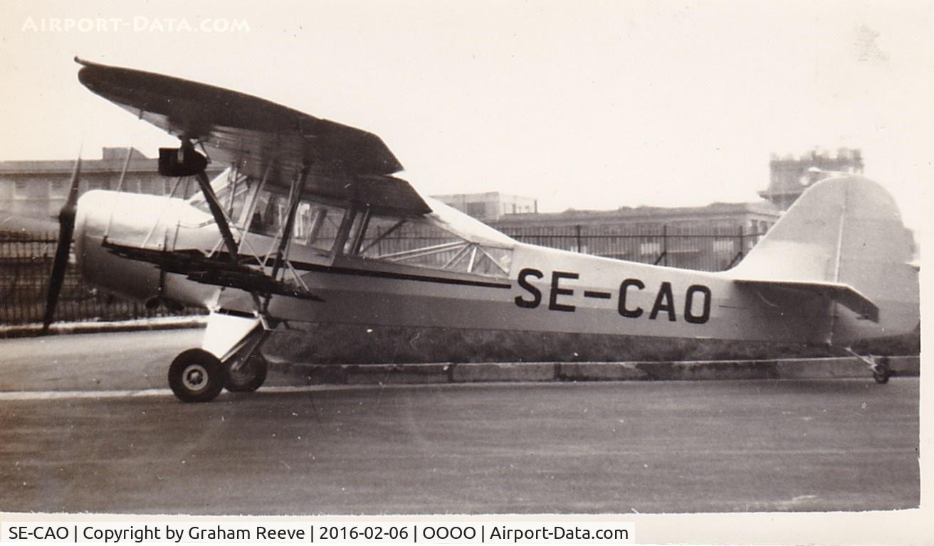 SE-CAO, Auster 5M C/N 0000, Recently discovered photograph.