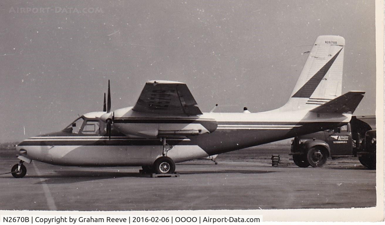 N2670B, 1954 Aero Commander 560 C/N 170, Recently discovered photograph.