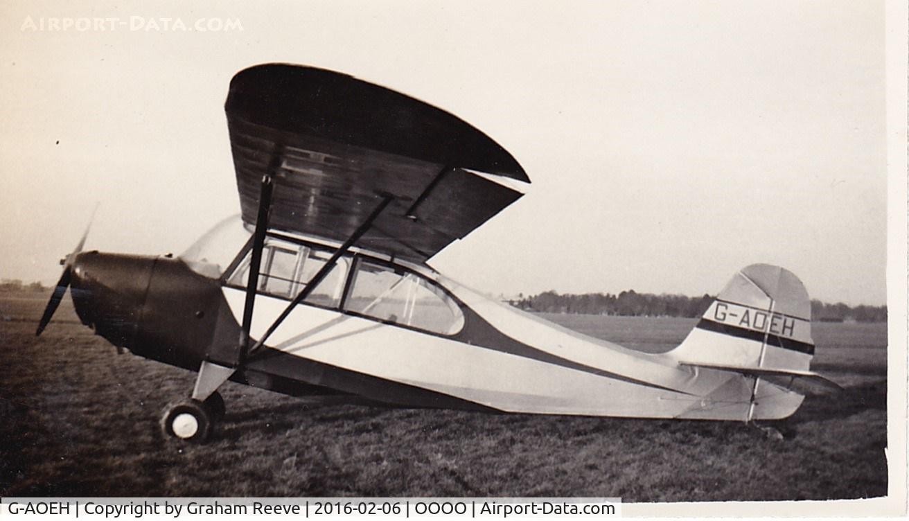 G-AOEH, 1946 Aeronca 7AC Champion C/N 7AC-2144, Recently discovered photograph.